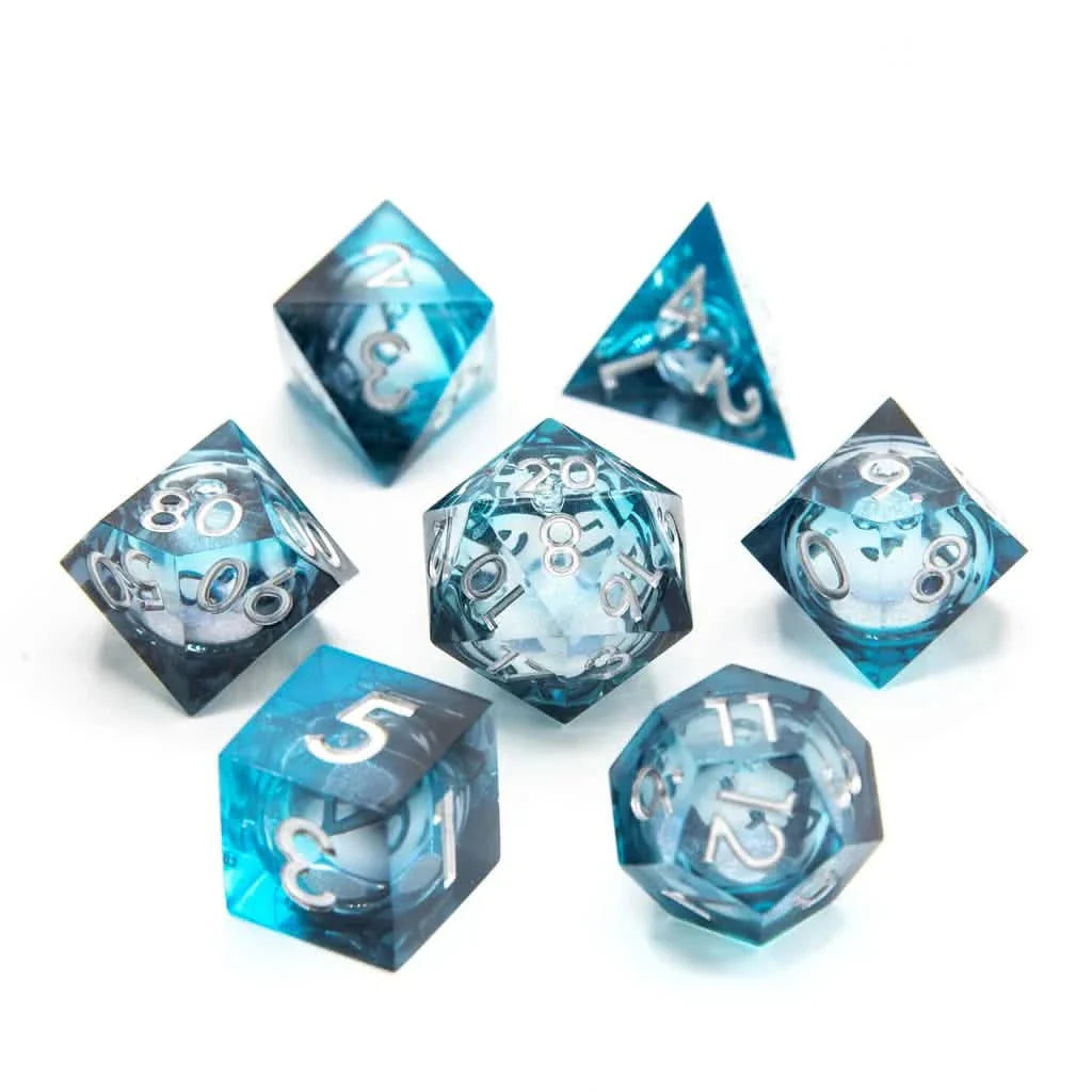 Unseelie Fae | Liquid Core Dice | Resin | 7 Piece Set