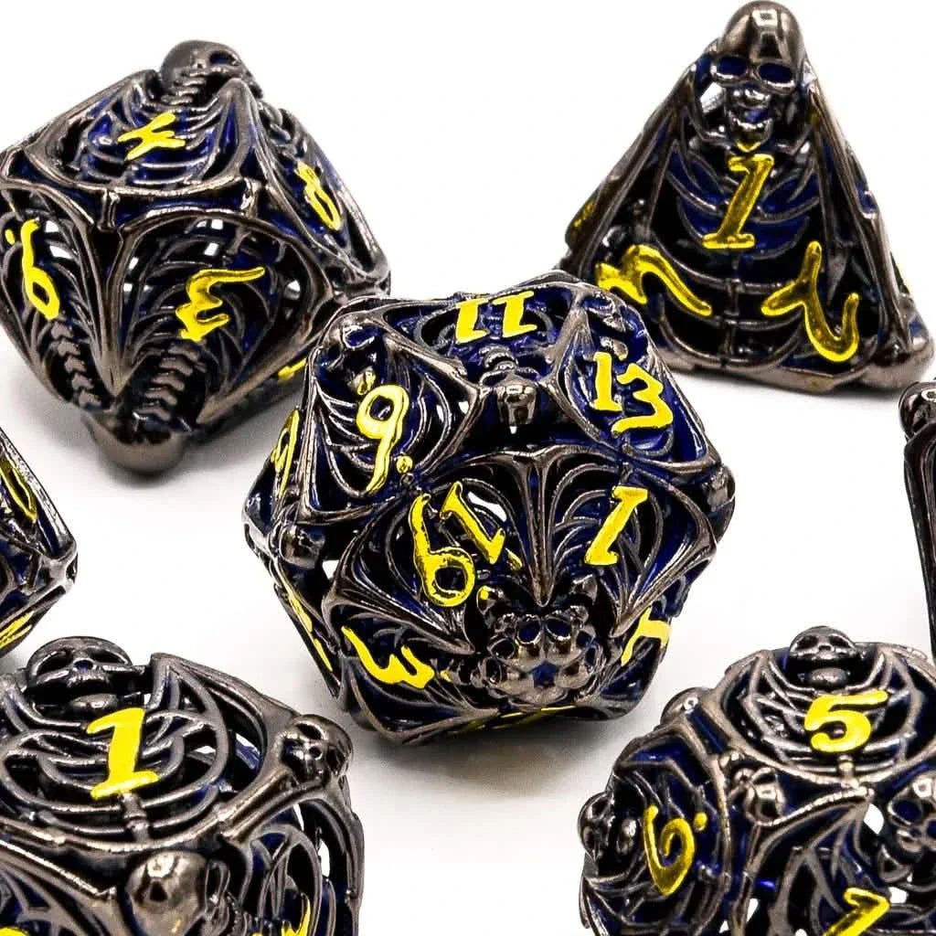 Soulrend | Hollow Metal Dice | 7 Piece Set