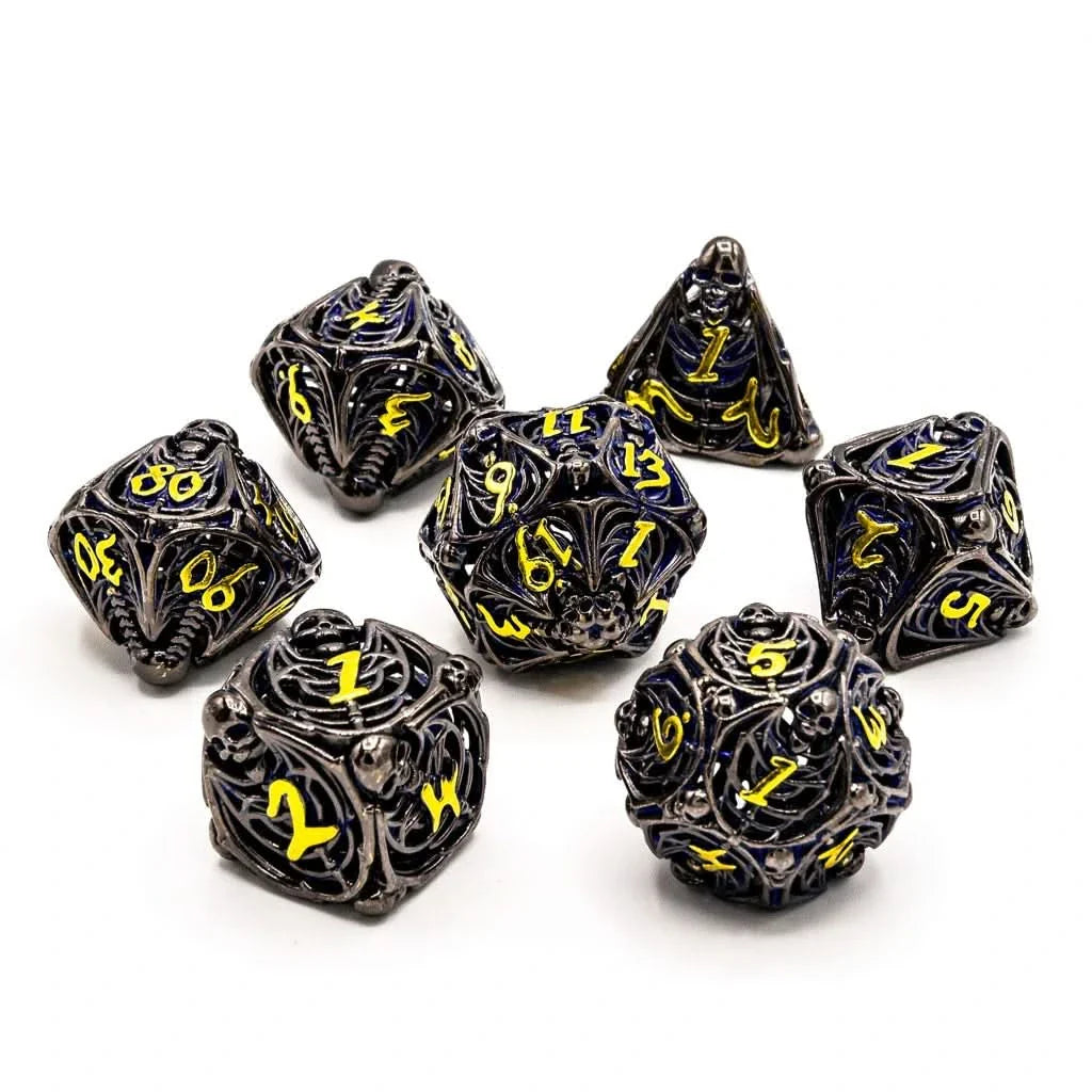 Soulrend | Hollow Metal | 7 Piece Set - Balanced Dice Set