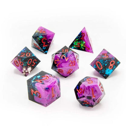 Void Walker | Sharp Edge Dice | Resin | 7 Piece Set