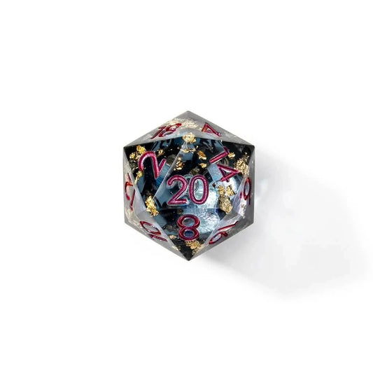 Celestial Shadow | 33mm D20 | Oversized Liquid Core Dice | Single Dice