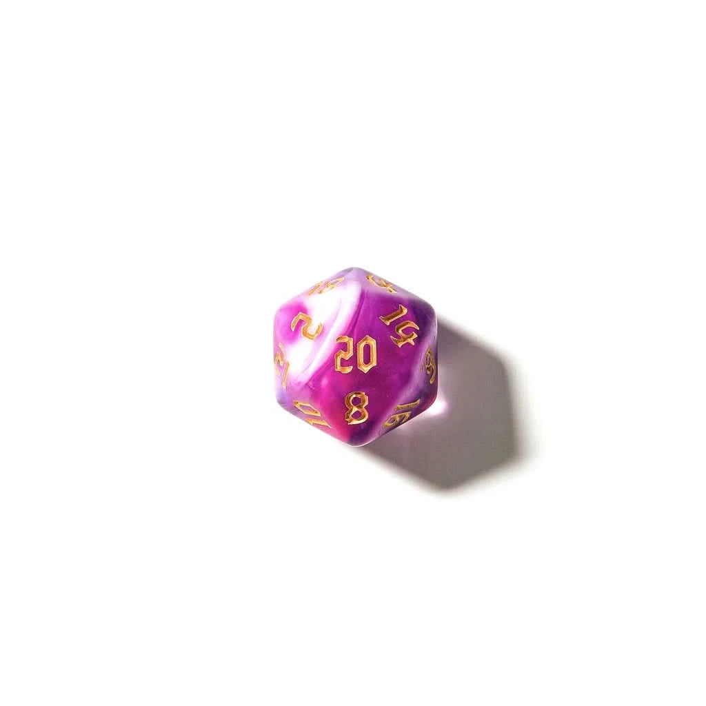 Sugarplum Swirl - Acrylic DND Dice Set - 7 Piece Polyhedral