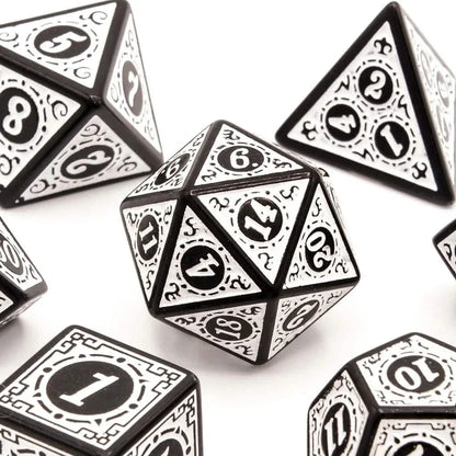 Runes of Twilight | Soft Edge Dice | Acrylic | 7 Piece Set