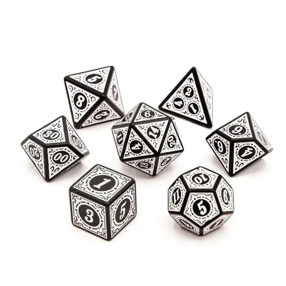 Runes of Twilight | Soft Edge Dice | Acrylic | 7 Piece Set