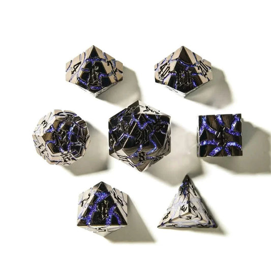 Arcane Steel | Solid Metal Dice | 7 Piece Set