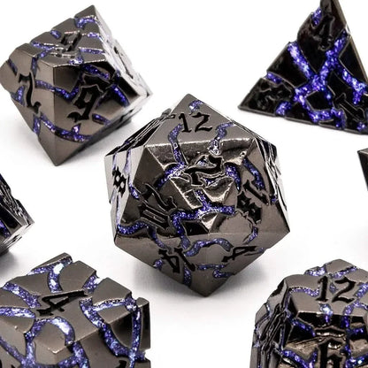 Arcane Steel | Solid Metal Dice | 7 Piece Set