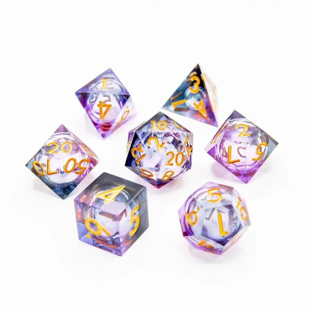 Arcane Maelstrom | Liquid Core Dice | Resin | 7 Piece Set