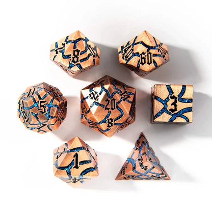 Artificer | Solid Metal Dice | 7 Piece Set