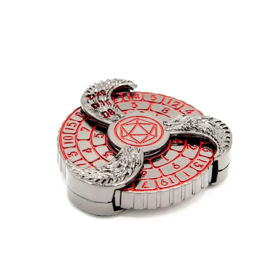 Prophecy Wheel | DND Dice Spinner | Black & Red