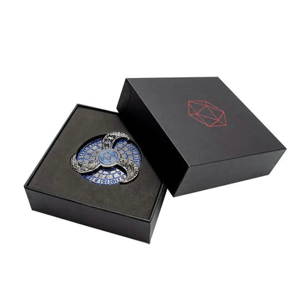 Prophecy Wheel | DND Dice Spinner | Black & Blue