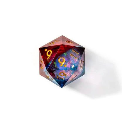 Dawnfire Spark | 33mm D20 | Oversized Liquid Core Dice | Single Dice