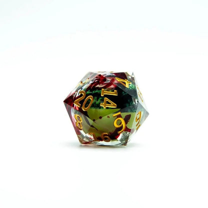 Eye of Fortune | 33mm D20 | Oversized Liquid Core Dice | Single Dice