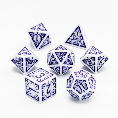 Arcane Twilight - Acrylic DND Dice Set - 7 Piece Polyhedral