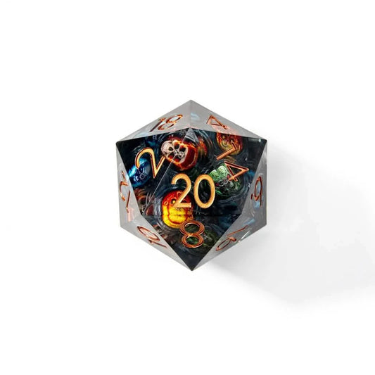 Spectral Legion | 50mm D20 | Oversized Liquid Core Dice | Single Dice