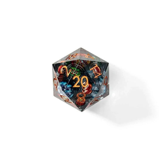 Spectral Legion | 33mm D20 | Oversized Liquid Core Dice | Single Dice