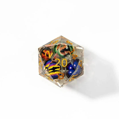 Eyes of Madness | 33mm D20 | Oversized Liquid Core Dice | Single Dice