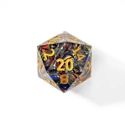 Eyes of Madness | 50mm D20 | Oversized Liquid Core Dice | Single Dice