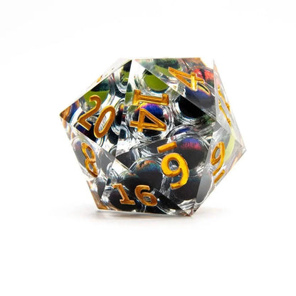 Eyes of Madness | 50mm D20 | Oversized Liquid Core Dice | Single Dice