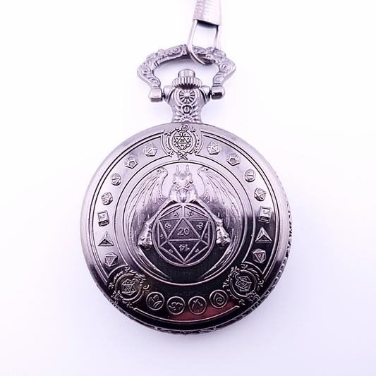 Fatebound Vault | Pocket Watch Case | Ancient Silver