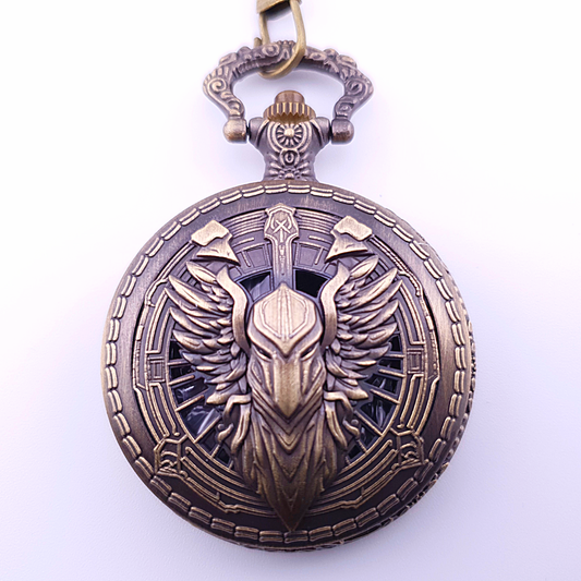 Celestial Champion | Pocket Watch Dice Case | Mini Dice | Ancient Gold