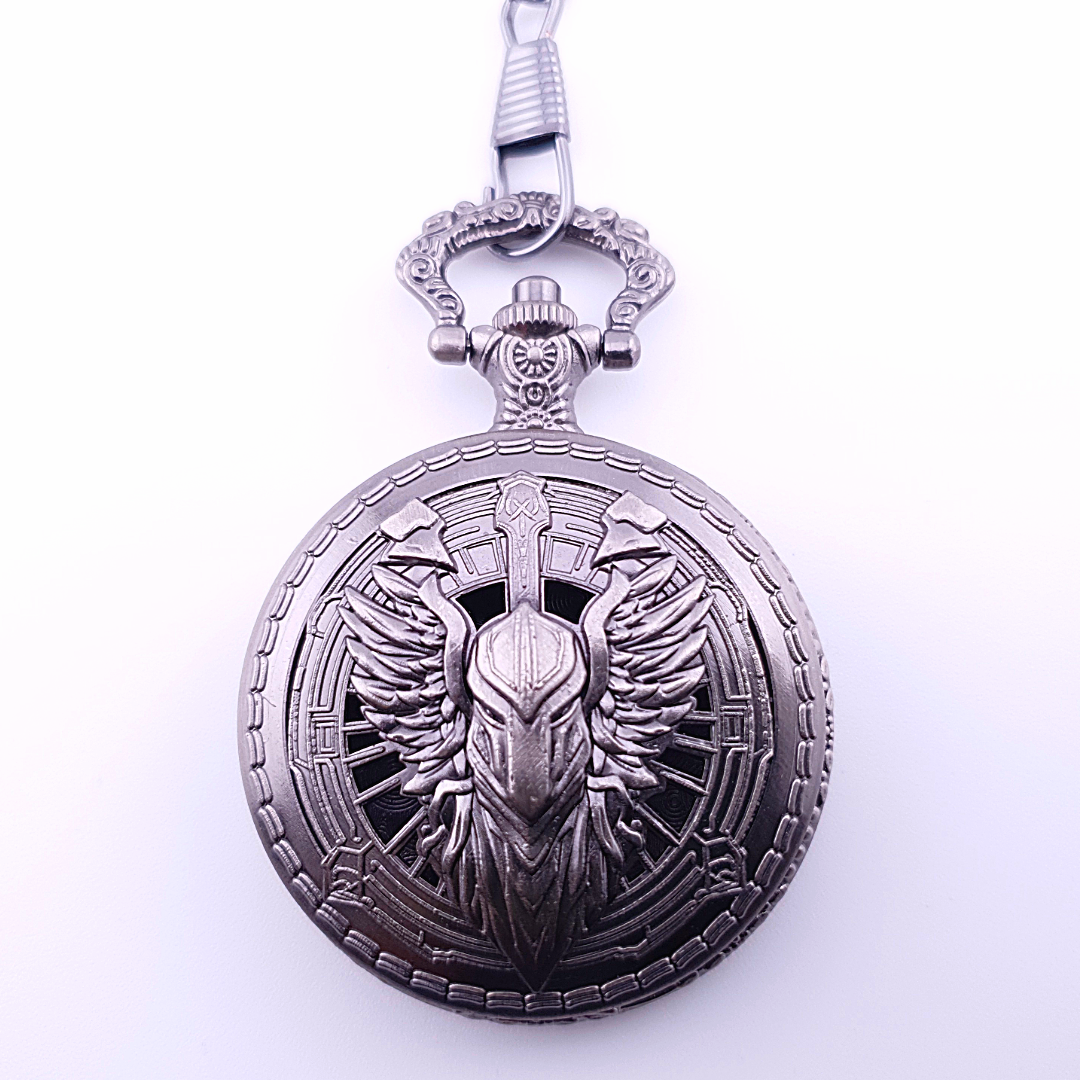 Celestial Champion | Pocket Watch Case | Ancient Silver