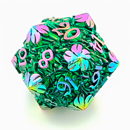 Fae Flora | Solid Metal Dice | 7 Piece Set