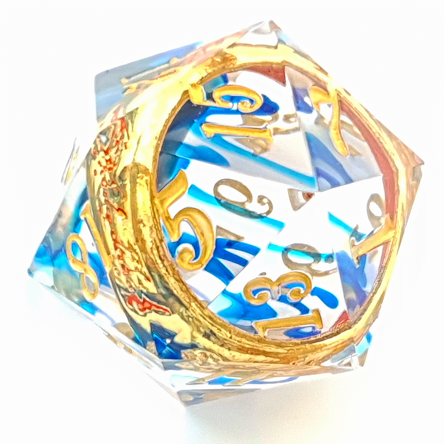 Ring of Sapphire | Sharp Edge Dice | Resin | 7 Piece Set