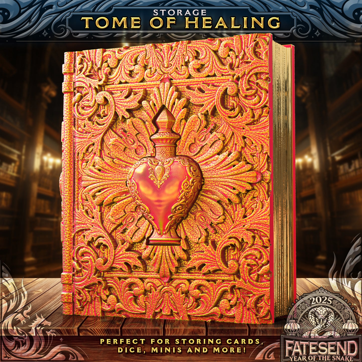 Dungeons and Dragons Tome Storage & Dice Tower