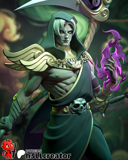 Thanatos | 3D Printed Resin Model | Unpainted or Hand-Painted