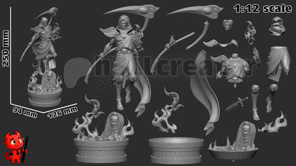 Thanatos | 3D Printed Resin Model | Unpainted or Hand-Painted