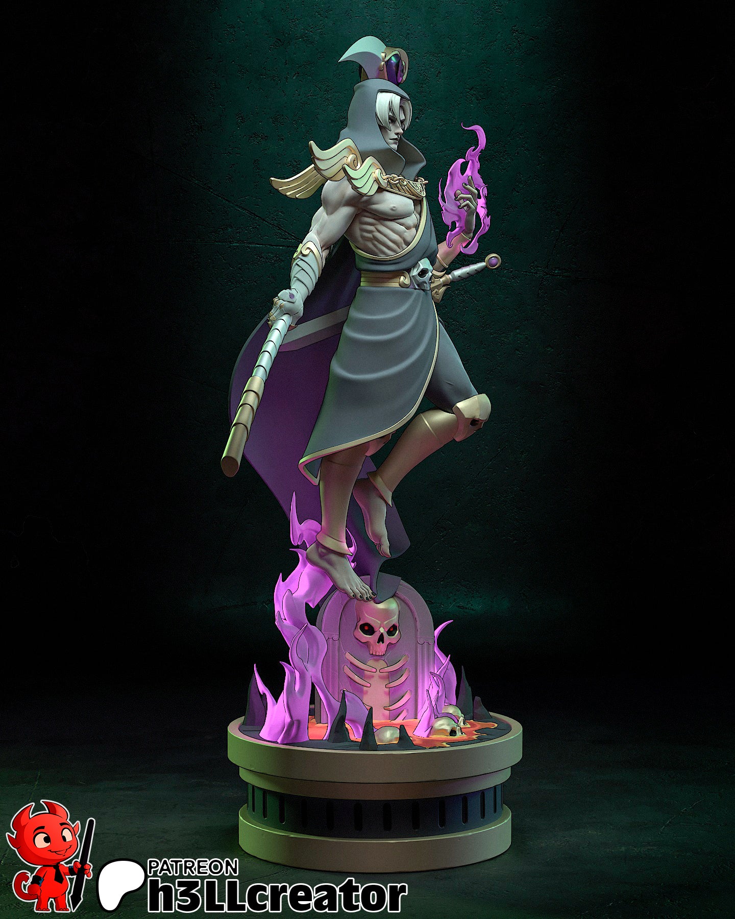 Thanatos | 3D Printed Resin Model | Unpainted or Hand-Painted