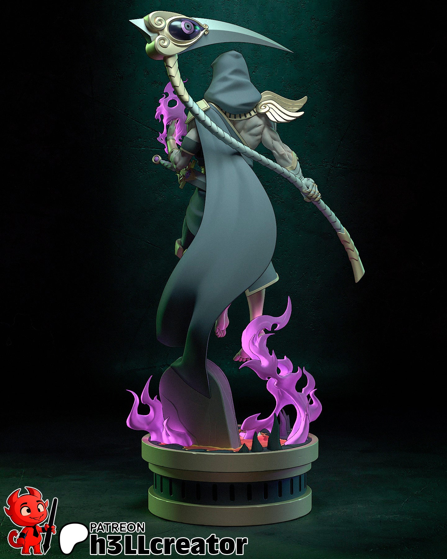 Thanatos | 3D Printed Resin Model | Unpainted or Hand-Painted