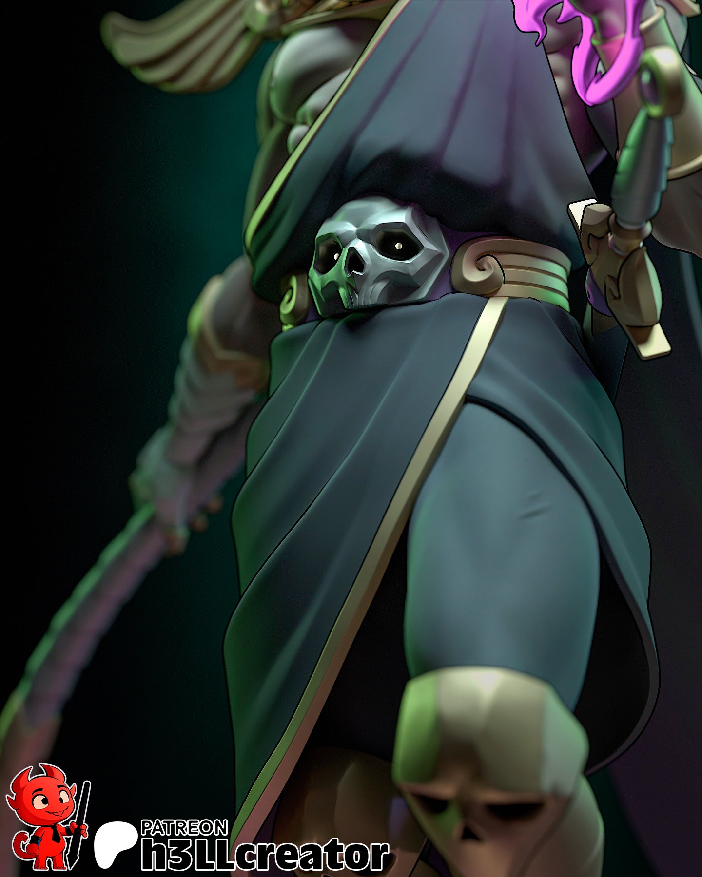 Thanatos | 3D Printed Resin Model | Unpainted or Hand-Painted