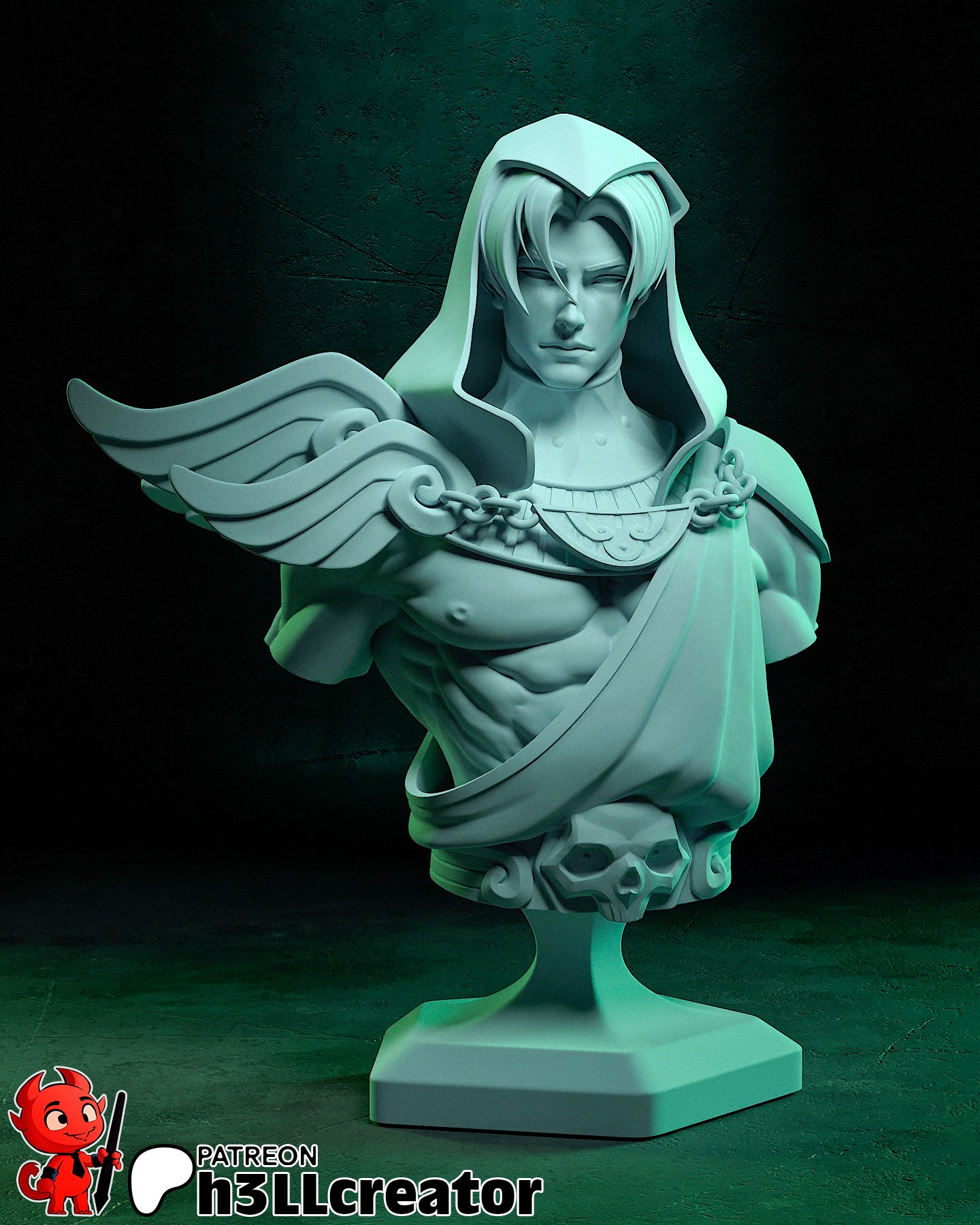 Thanatos | 3D Printed Resin Model | Unpainted or Hand-Painted