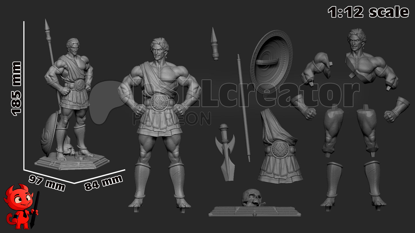 Theseus | 3D Printed Resin Model | Unpainted or Hand-Painted
