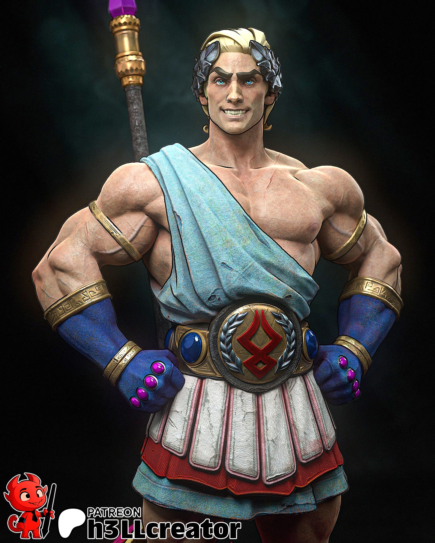 Theseus | 3D Printed Resin Model | Unpainted or Hand-Painted