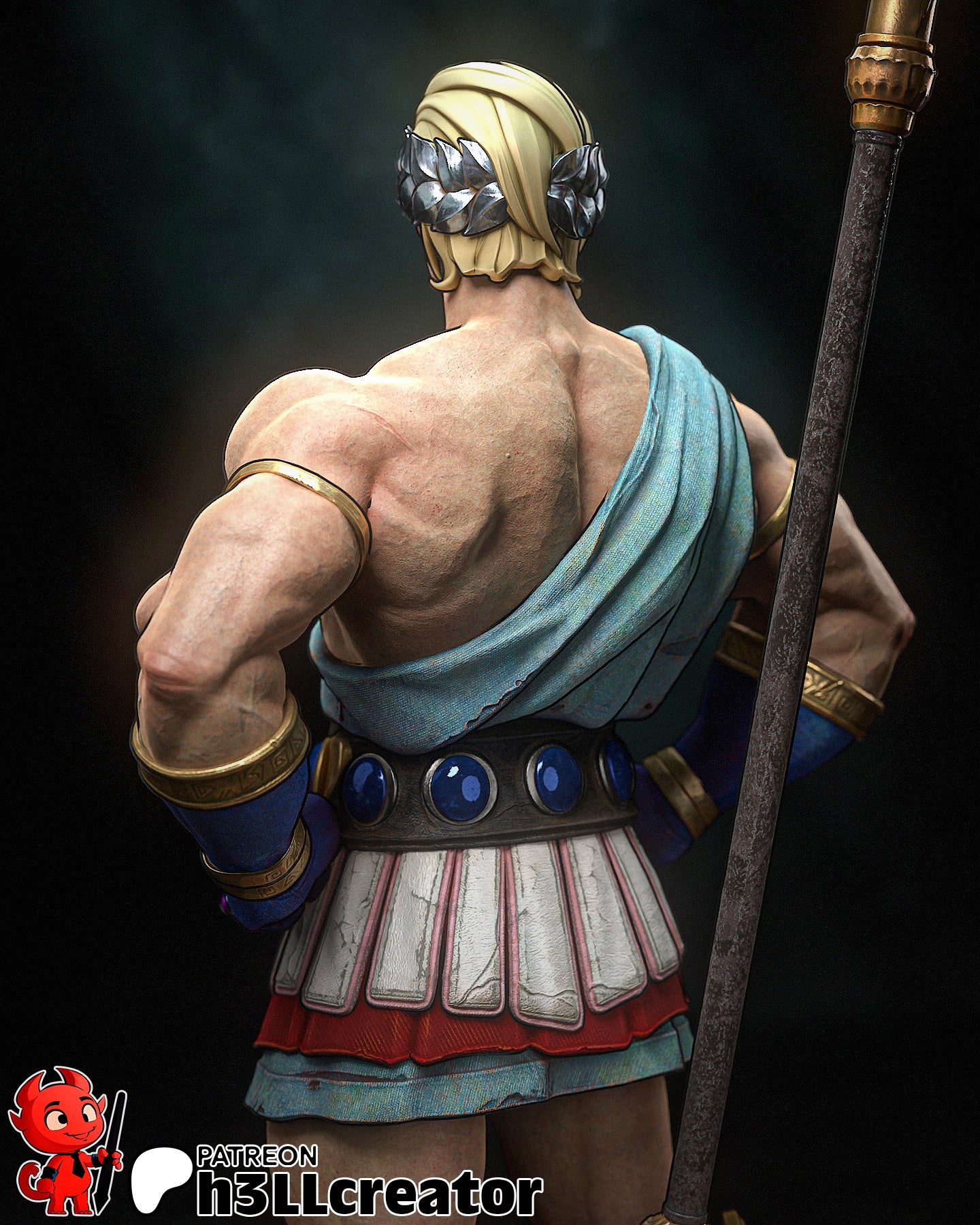 Theseus | 3D Printed Resin Model | Unpainted or Hand-Painted