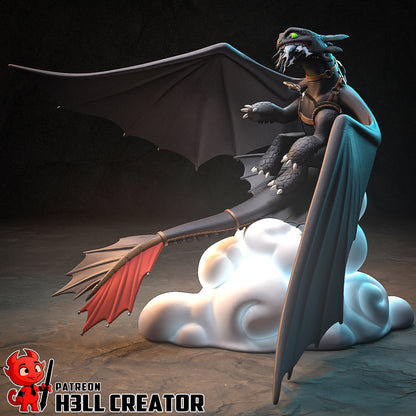 Toothless | 3D Printed Resin Model | Unpainted or Hand-Painted