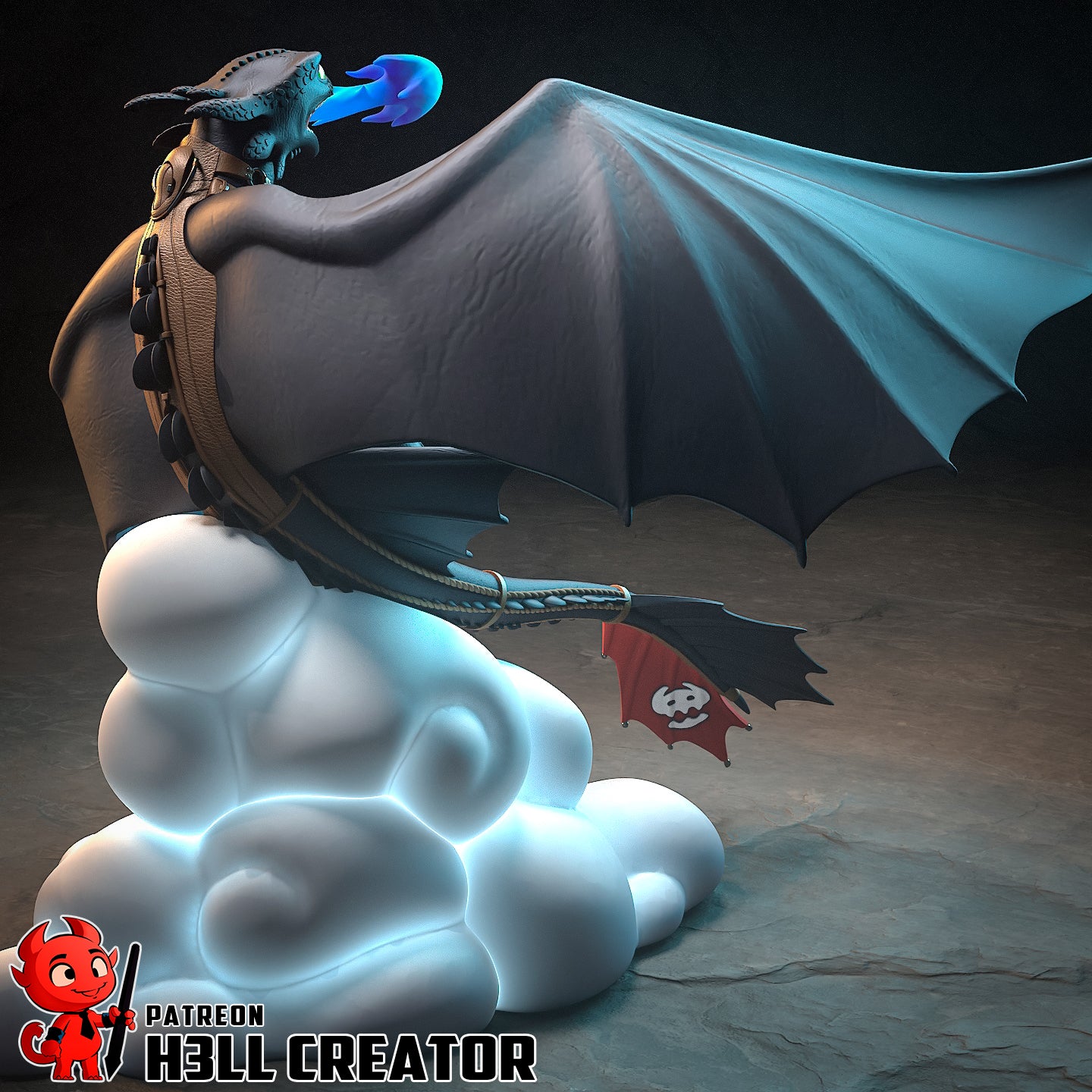 Toothless | 3D Printed Resin Model | Unpainted or Hand-Painted