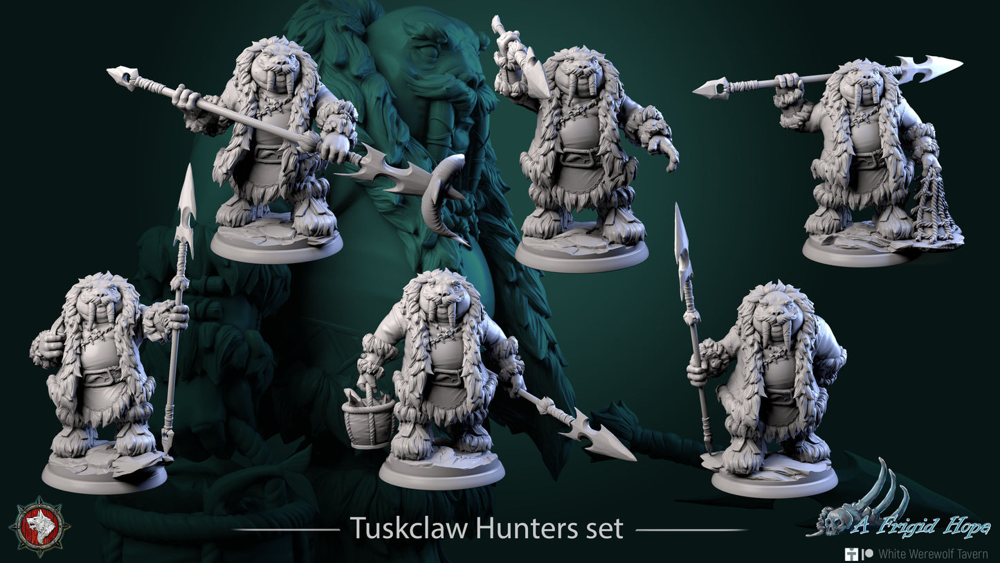 Tuskclaw Hunters - Resin Model - Medium / Large Scale for DnD/Pathfinder/Etc