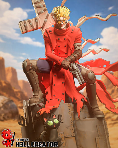 Vash | 3D Printed Resin Model | Unpainted or Hand-Painted