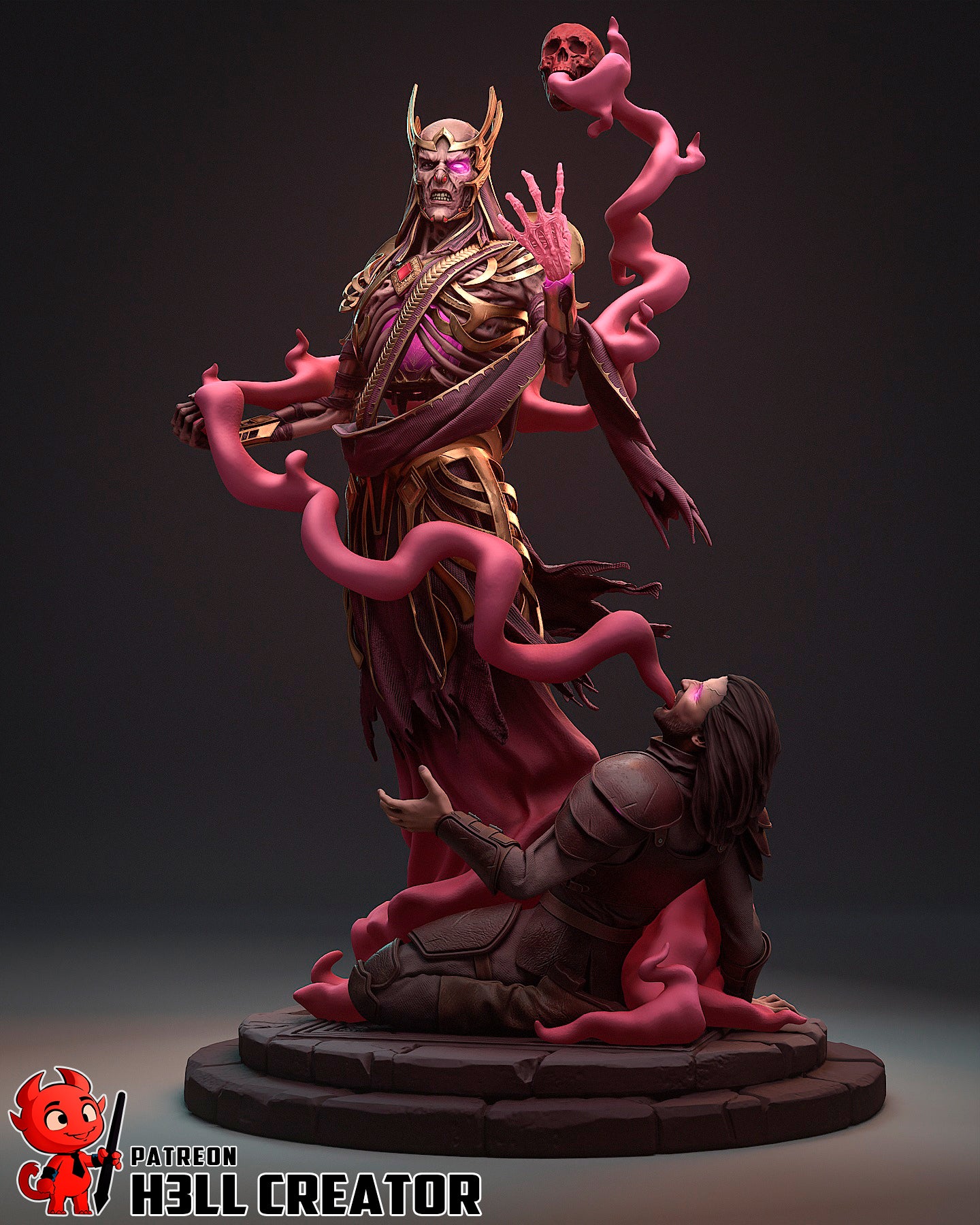 Vecna | 3D Printed Resin Model | Unpainted or Hand-Painted
