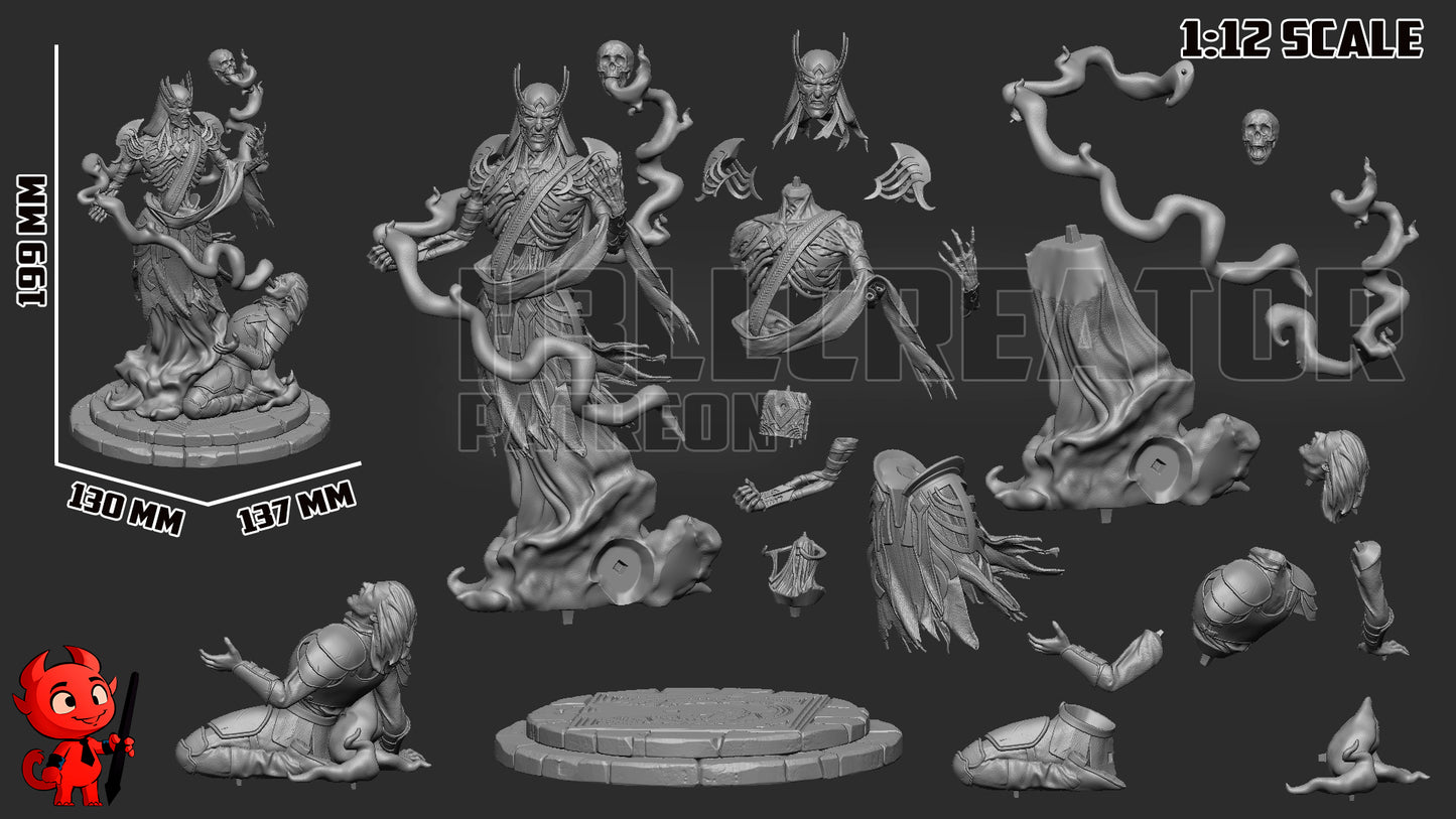 Vecna | 3D Printed Resin Model | Unpainted or Hand-Painted