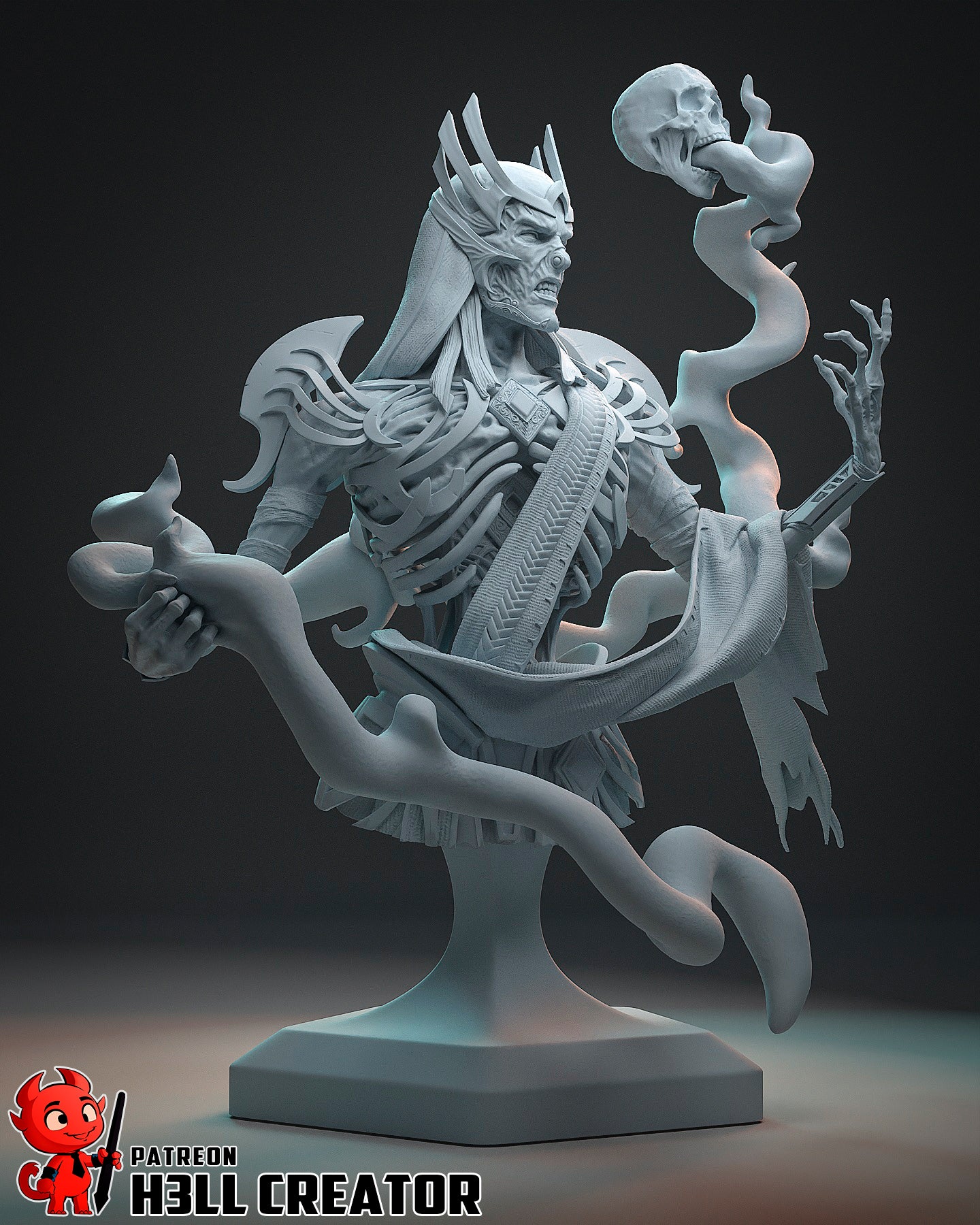 Vecna | 3D Printed Resin Model | Unpainted or Hand-Painted