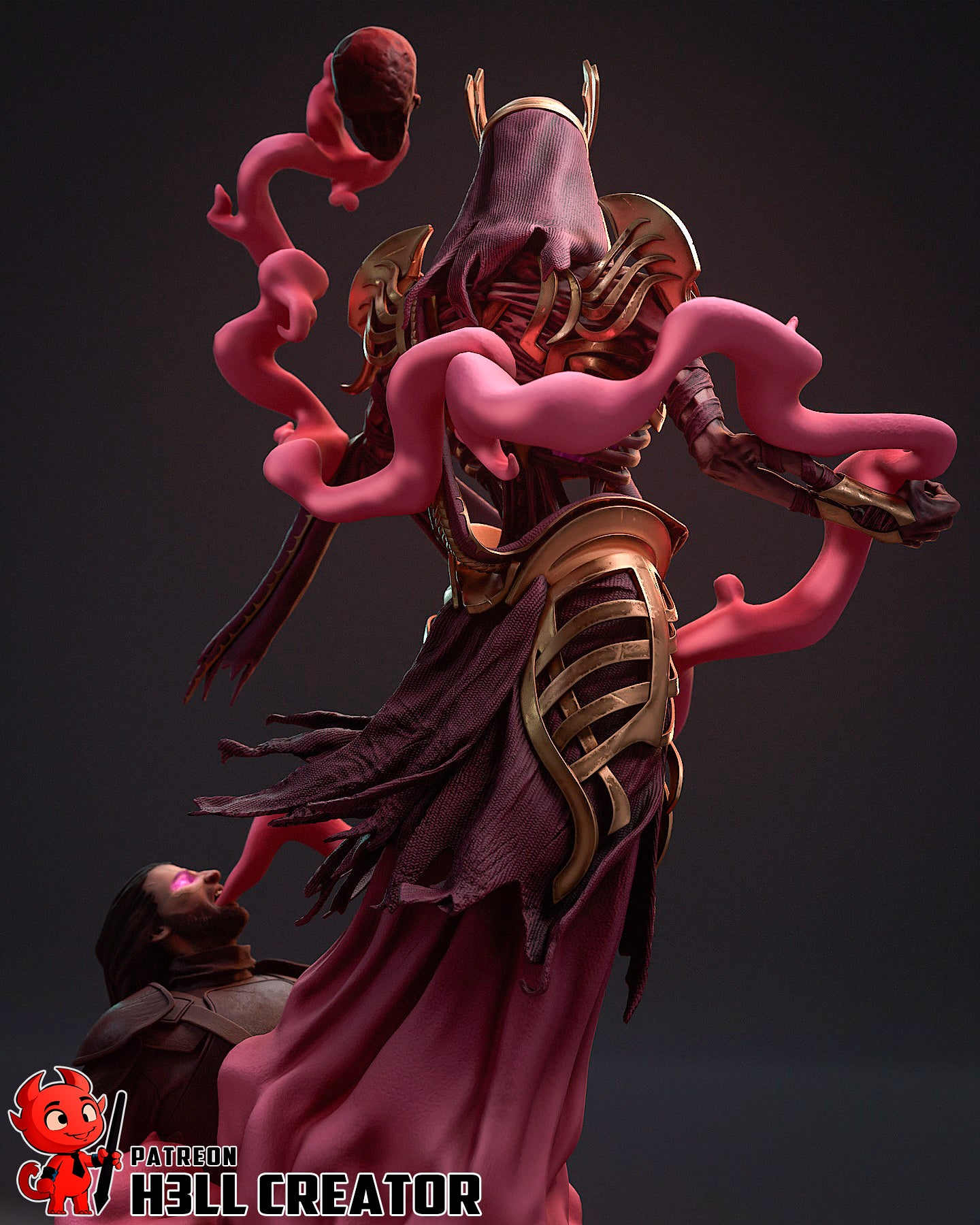 Vecna | 3D Printed Resin Model | Unpainted or Hand-Painted