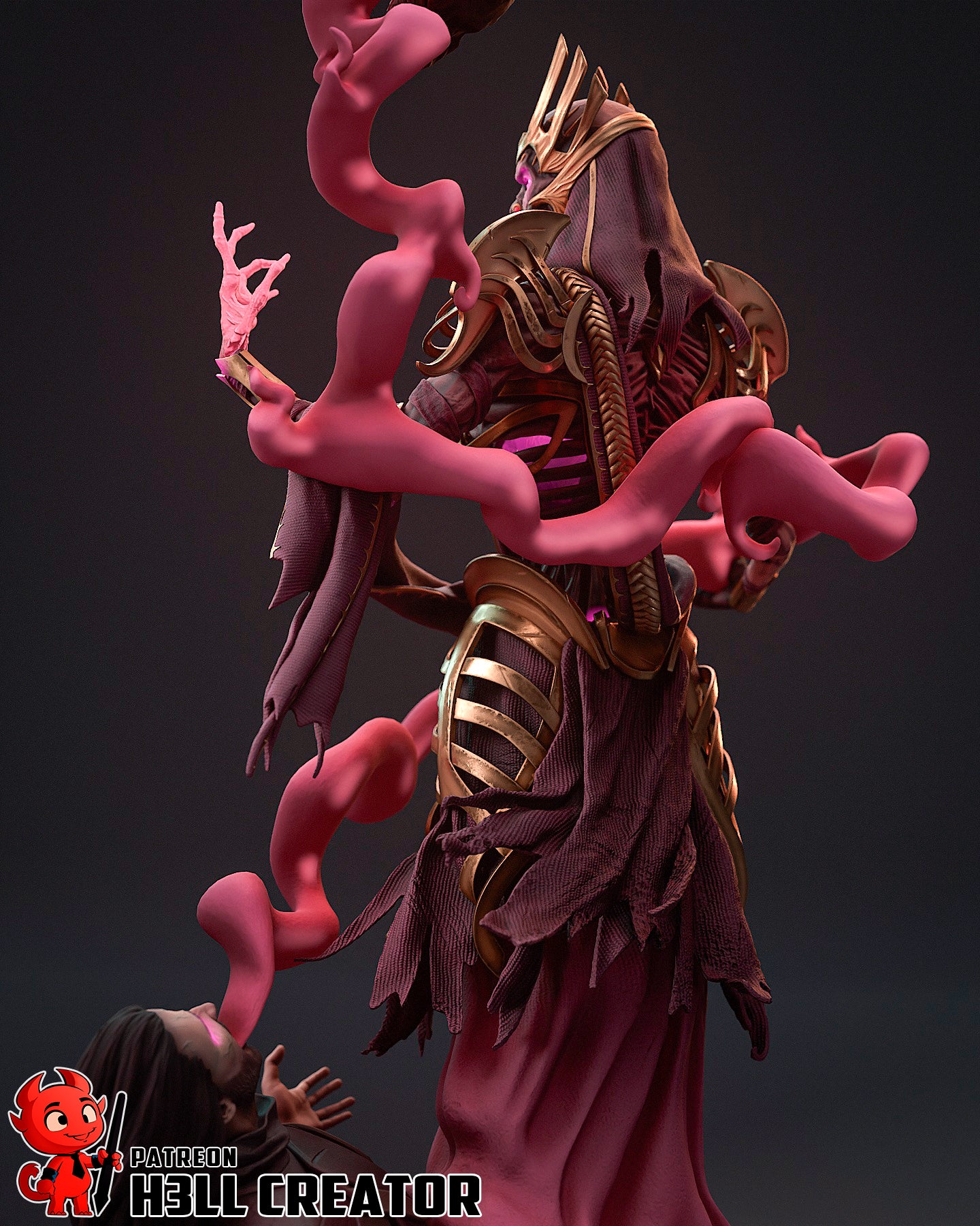 Vecna | 3D Printed Resin Model | Unpainted or Hand-Painted