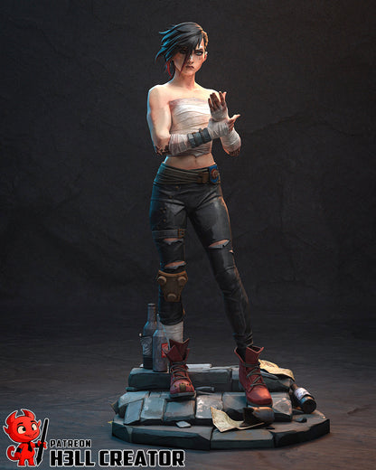 Vi - Arena Fighter | 3D Printed Resin Model | Unpainted or Hand-Painted