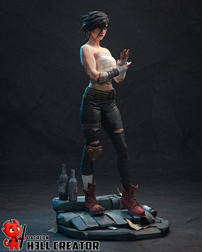 Vi - Arena Fighter | 3D Printed Resin Model | Unpainted or Hand-Painted