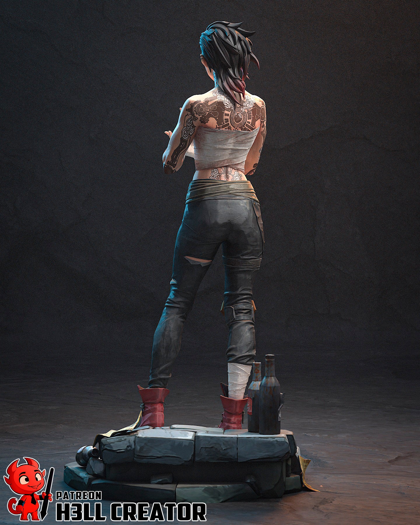 Vi - Arena Fighter | 3D Printed Resin Model | Unpainted or Hand-Painted