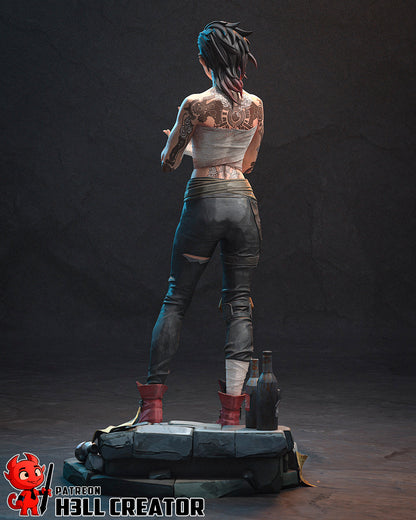 Vi - Arena Fighter | 3D Printed Resin Model | Unpainted or Hand-Painted